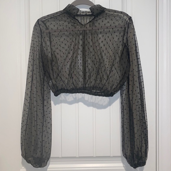 SHEER CROP LONG SLEEVE MUST HAVE! - Picture 6 of 7